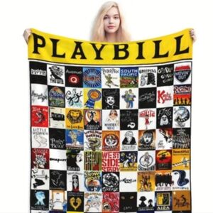 NEW Broadway Playbill Print Blanket